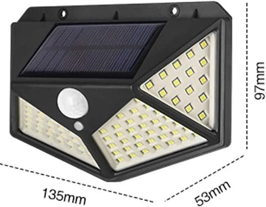 Lámpara solar de 100 LED con sensor