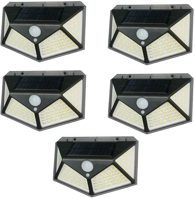 Lámpara solar de 100 LED con sensor